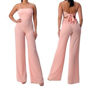 Elegant Pink Jumpsuit